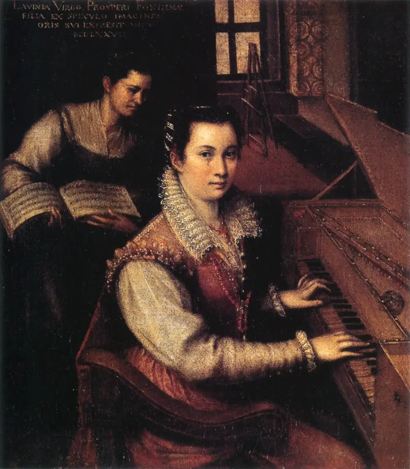 Self-Portrait at the Virginals with a Servant Lavinia Fontana